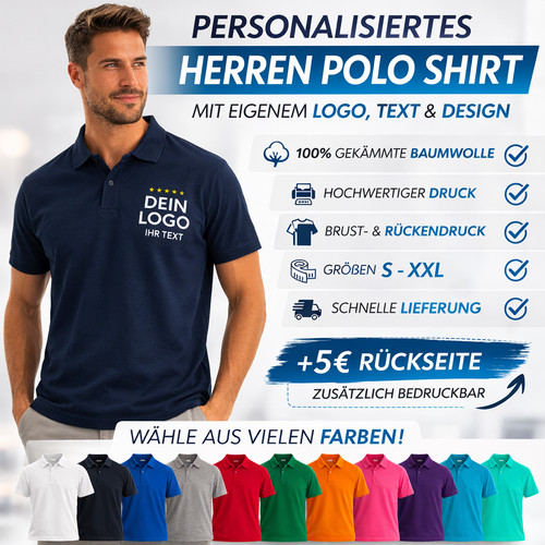 Personalisiertes herren polo - personalisiertes,