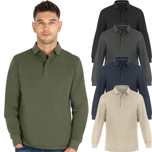 Herren poloshirt langarm shirt - poloshirt,
