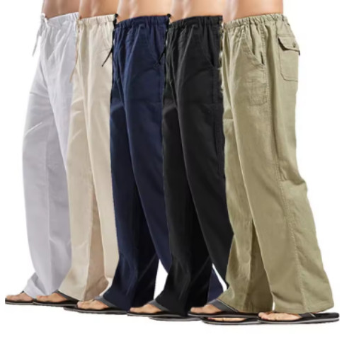 Herren leinenhose stoffhose - leinenhose,
