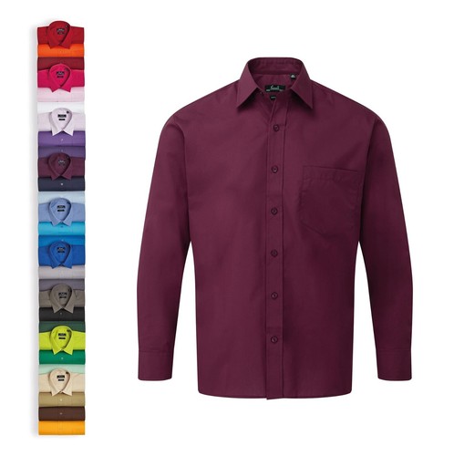 Herren poplin langarm - poplin, hemd