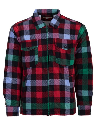 Herren fleece holzfällerhemd - fleece,