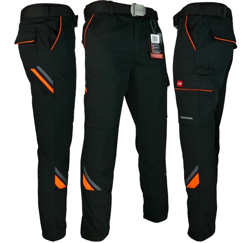 Arbeitshose hose schwarz grau - schwarz,
