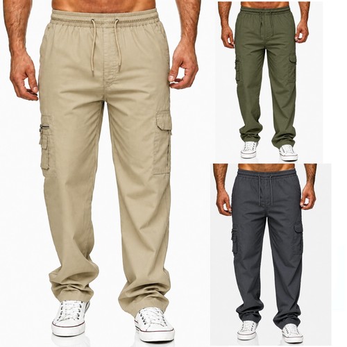 Herren cargo stoffhose - ,