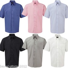 Herren Hemd Kurzarm Oxford