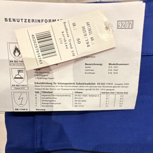 Rofa herren arbeitshose blau - rofa,
