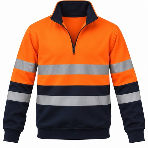 Warnschutz zip sweatshirt half - warnschutz, zip-sweatshirt