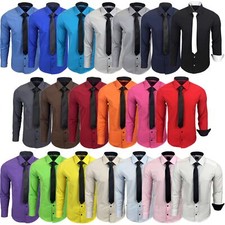 R-44-KR Herren Kontrast Hemd