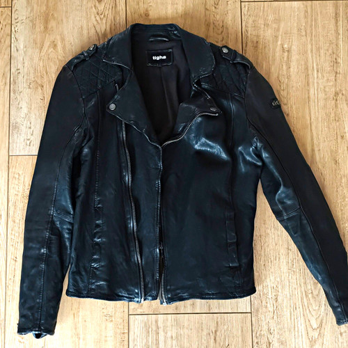 Tigha lederjacke nero black - tigha,